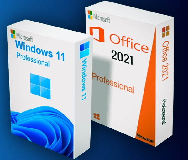 Microsoft Windows 11 Pro and Office 2021 Pro Plus Bundle Pack